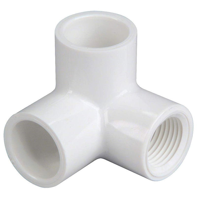 1 1/2" SOCKET FLANGE VACUUM FITTING- WHITE (SLIP)