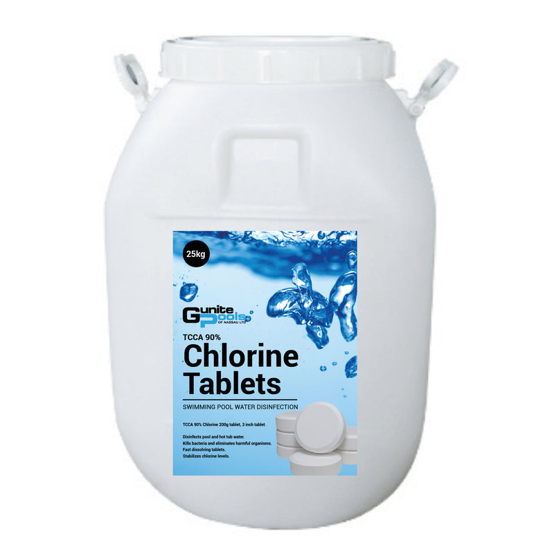 TCCA 90% CHLORINE TABLETS 55LBS(200G)